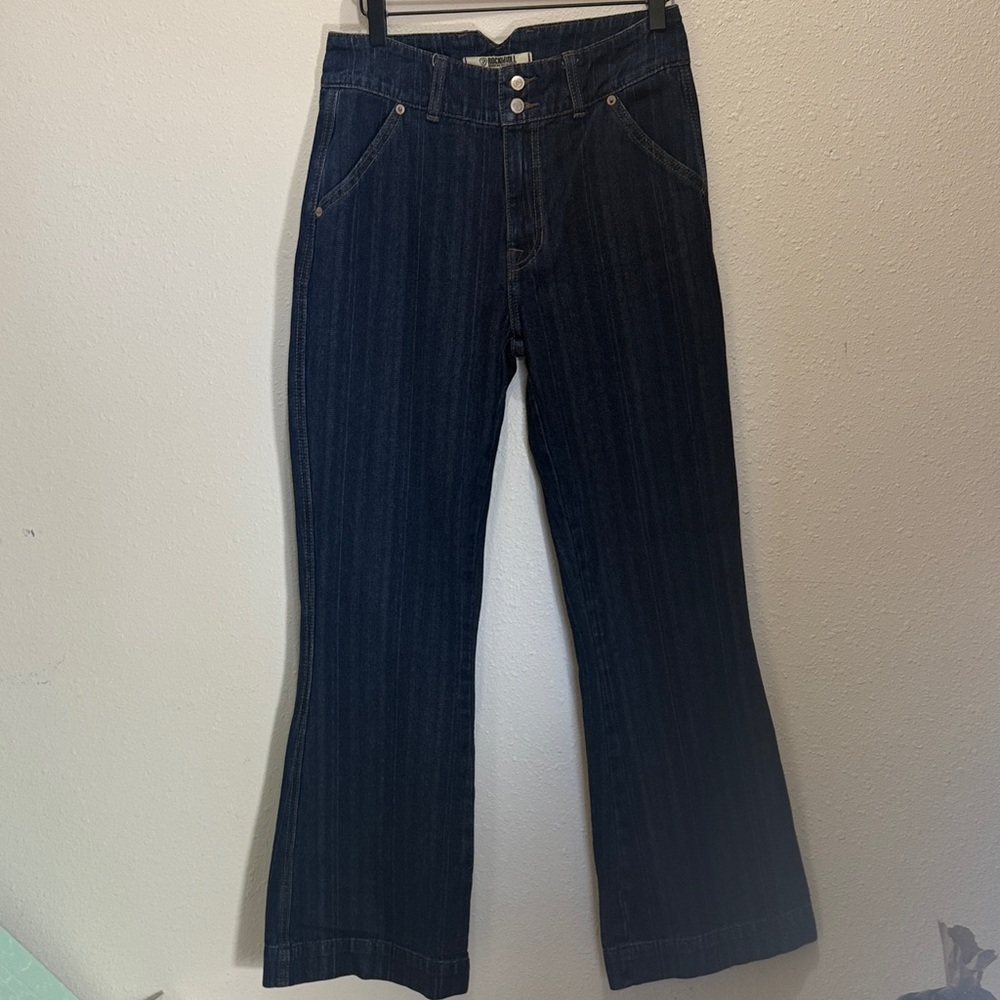 Rock&Roll Denim Classic Dark Blue Women's Jeans, Size 27x32